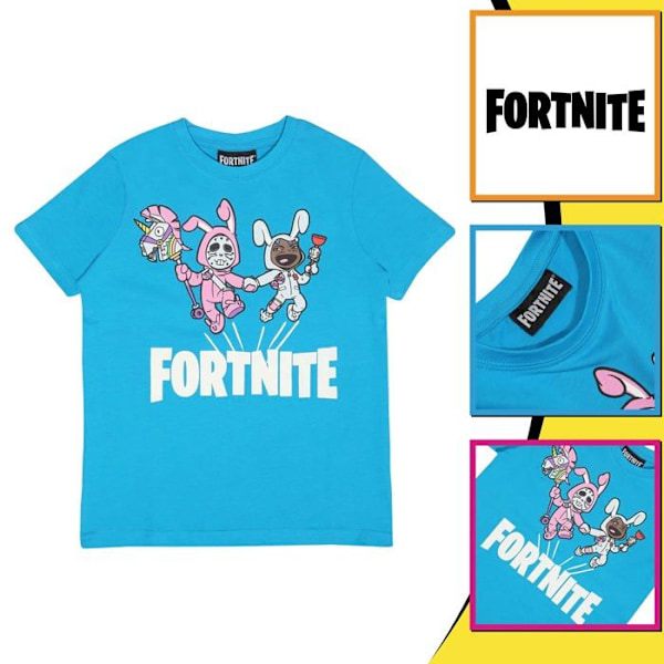 Popgear T-shirt - FOR00043BTS251314K - Fortnite Shirt Girl Azurblått 13-14 år gammal