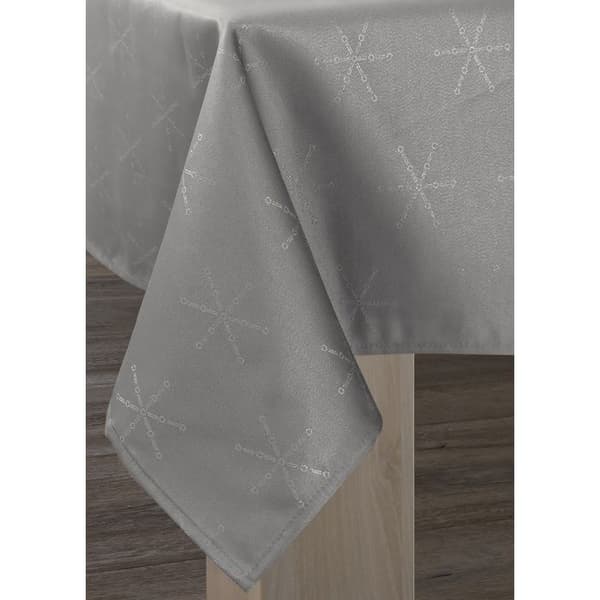 LE LINGE DE JULES Duken Lurex rektangulär 150x240 cm Grå Silver – 8% metall 92% polyester, fläckavvisande Grå, Silver