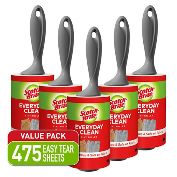 Scotch-brite svamp - 836RS-95-5pka - Lint roller, 95 ark, 5 stycken