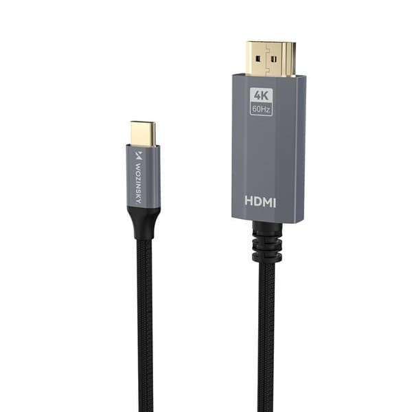 USB-C - HDMI 4K 60 Hz 1,8 m - Svart