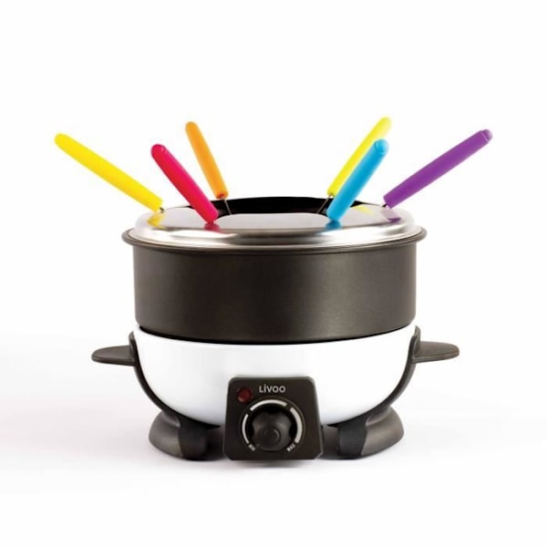 Livoo DOC106 elektrisk fonduegryta - 1,6L non-stick-gryta - 6 personer