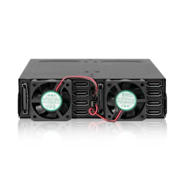 ICY DOCK ToughArmor MB998SK-B metallbakplan för 8 Bay 2,5" SATA HDD & SSD med nyckellås för 5,25" Bay