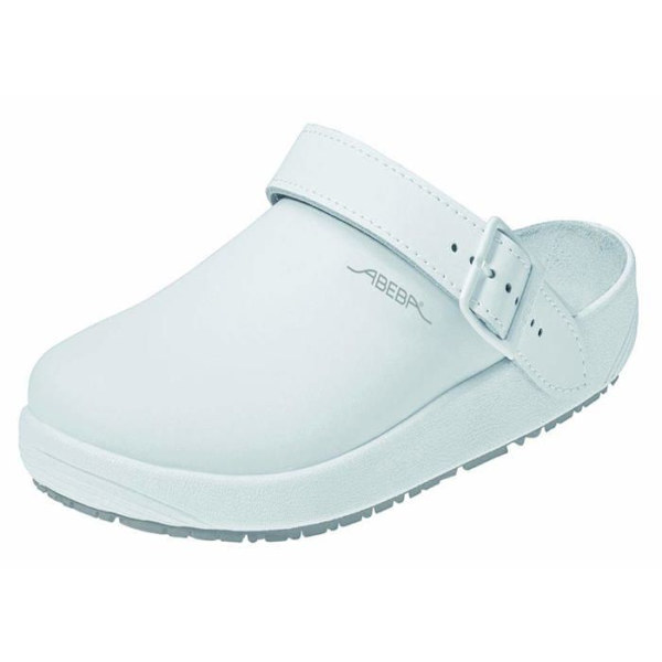 Abeba medicinska skor - 9200-43 - Rubber Clog skor Storlek 43 Vita Vit 43