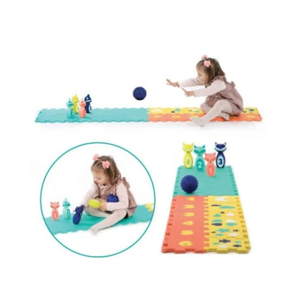 LUDI - ACTIVITY BOX Mattor, käglor och Former - Från 10 månader Flerfärgad
