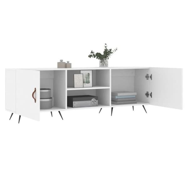 vidaXL TV-skåp Vit 150x30x50 cm Konstruerat trä 829068 Vit