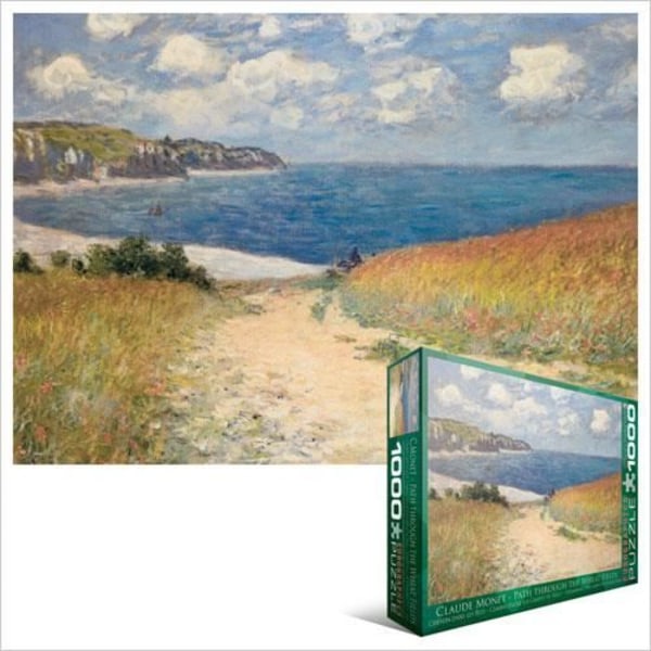 Eurographics Puzzle 1000 Pc - Path Through the Wheat Fields / Claude Monet Flerfärgad