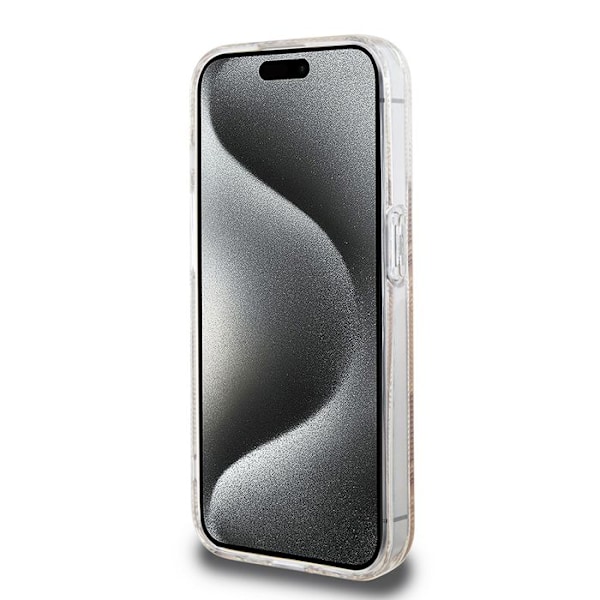 Coque för iPhone 15 Pro Max - Guess IML GCube MagSafe (GUHMP15XHGCUSTGW) - Brun