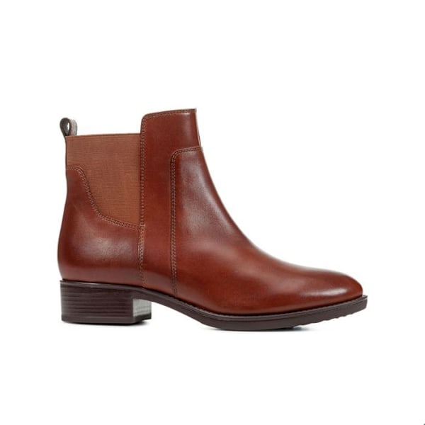 Kängor dam - Geox - Felicity - Läder - Dragkedja - Klack 5cm Brun 38