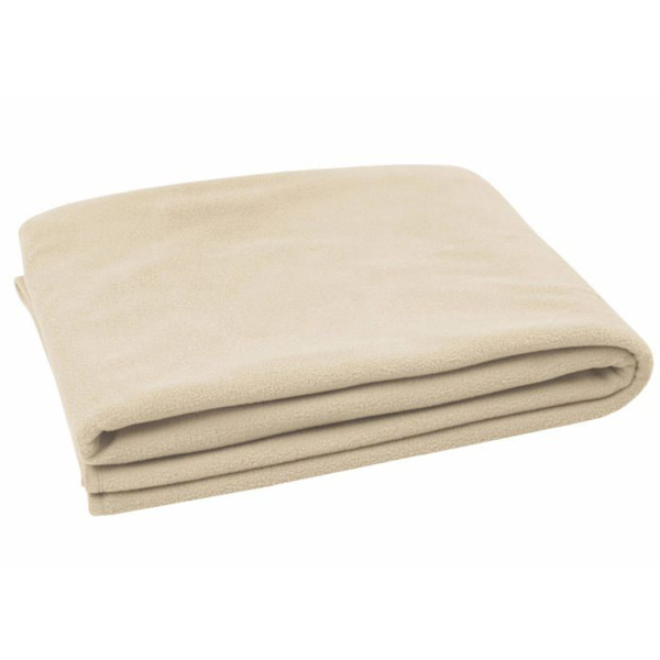 Filt - edredon - pläd Zollner - 00000270-130170-247 - Mysig filt, 130x170 cm, Fleece, Microfiber, Beige