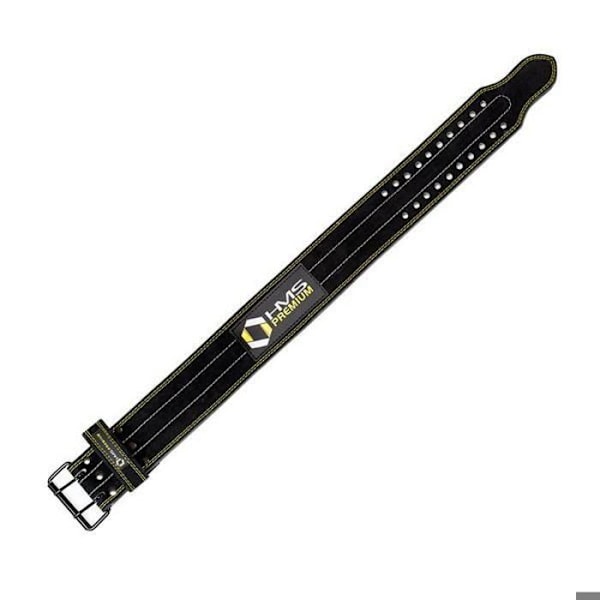 Kraftbälte - HMS - PA3558 Premium - Tredubbelt läder - Optimal komfort - Unisex svart