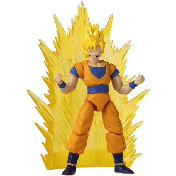 Dragon Ball Dragon Stars figur 17 cm - Power Pack - SS Goku - BANDAI - Dragon Ball License Gul, orange och blå