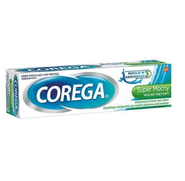 Crème Fixatrice - Corega - Super Stark - 70g - Mint - Långvarig