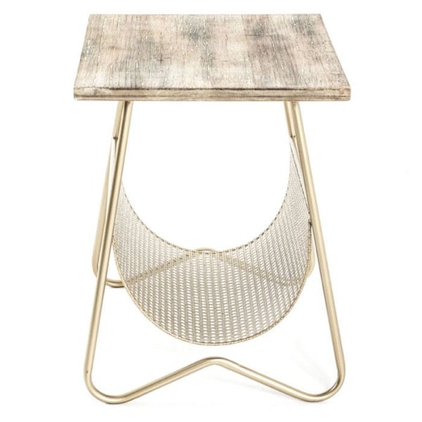 Borddesign "Porte Revues" 51cm Guld Guld & Naturligt