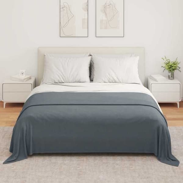 Rutig - VIDAXL - Toison - Mörkgrå - 280 x 210 cm - Set med 6 delar Mörkgrå