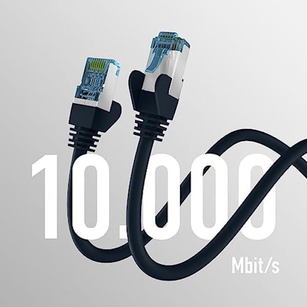 Patchkabel RJ45 - EFB-ELEKTRONIK - Kategori 7 - 25 m - Skärmad - Hög hastighet 10 Gb