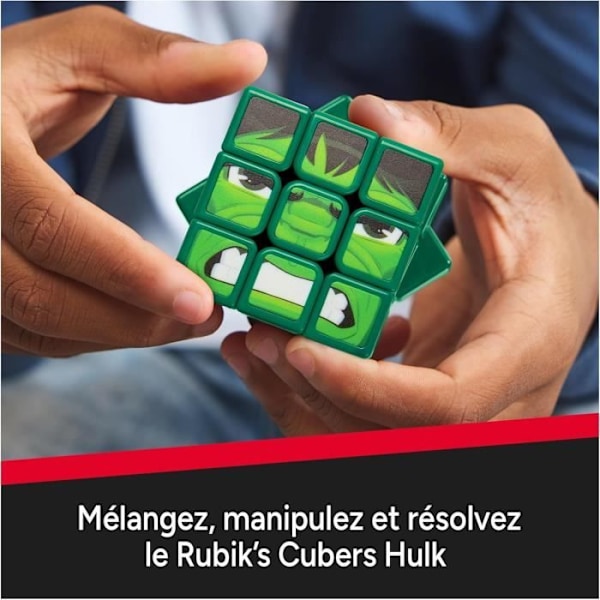 Rubiks kub - Rubiks - Hulk 3X3 - Flerfärgad - 8 år och uppåt - Problemlösningspussel Flerfärgad