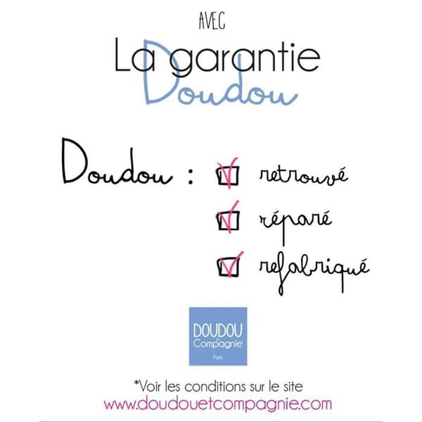 BOH'AIME Faon — Rosa doudou marionett | Doudou et Compagnie rosa