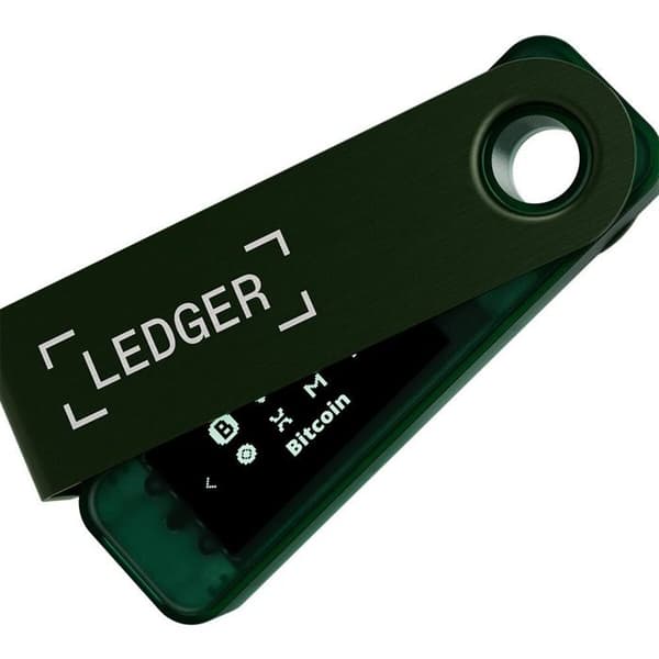 Kryptovaluta plånbok Ledger Ledger Nano S Plus Grön emeraldfärg smaragdgrön