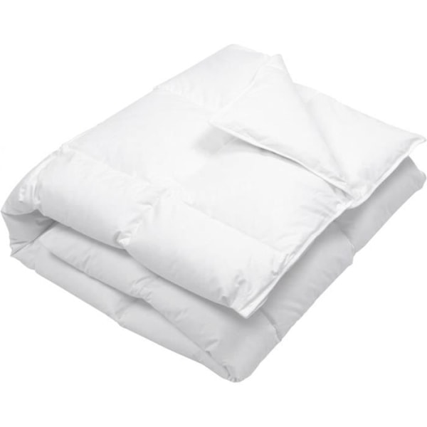 Couette - ZOLLNER - 135x200 cm - Duvet och fjädrar - Tvättbar vid 60°C - Hypoallergenisk