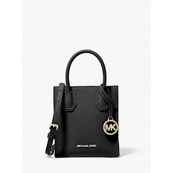 Axelväska - Michael Kors - Mercer - Narvigt läder - Svart - Mått 6"L x 6.75"H Svart