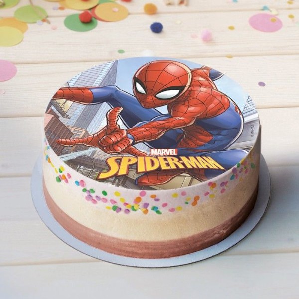 Disque azyme Spiderman 20 cm - Flerfärgad