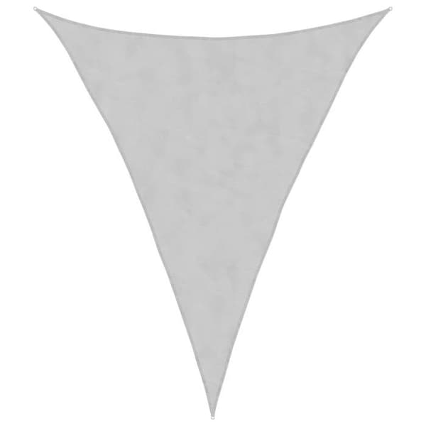 vidaXL Ljusgrå skuggduk 5x6x6 m 100% polyester oxford 4000923