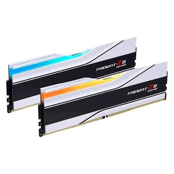 G.Skill Trident Z5 Neo RGB Series 32 GB (2x 16 GB) DDR5 6000 MHz CL30 - Vit - Dual Channel Kit 2 DDR5 RAM-minnen PC5-48000 -