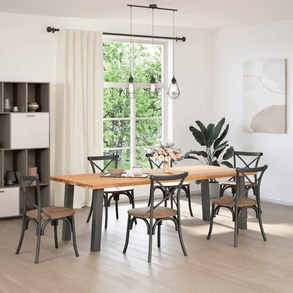 vidaXL Consolebords ben 4 delar Antracit 72 cm Stål 4012506
