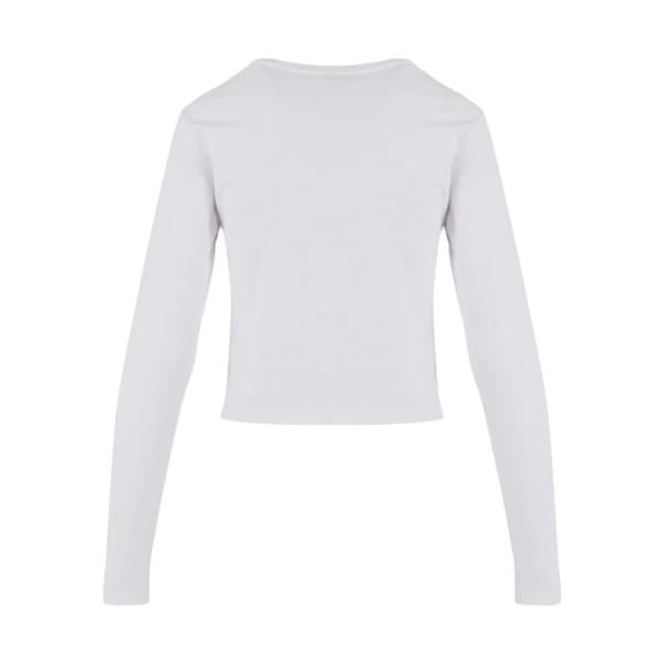 Miss Tee Bow Oneliner långärmad T-shirt - vit Vit jag