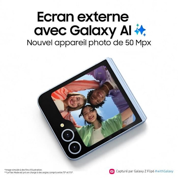 Samsung Galaxy Z Flip6 Smartphone 256 GB Grön vatten grönt