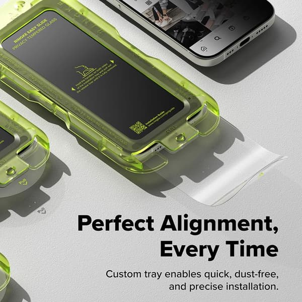 2-pack Ringke Easy Slide Privacy Härdat Glas Skärmskydd för iPhone 17 Pro Max - Integritet Integritet