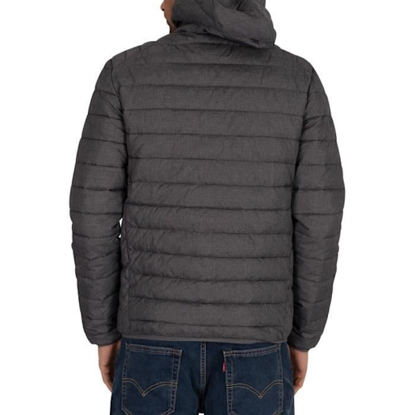Vadderad jacka - Ellesse - Lombardy - Grå - Huva - Dragkedjefickor - Broderad patch Grå jag