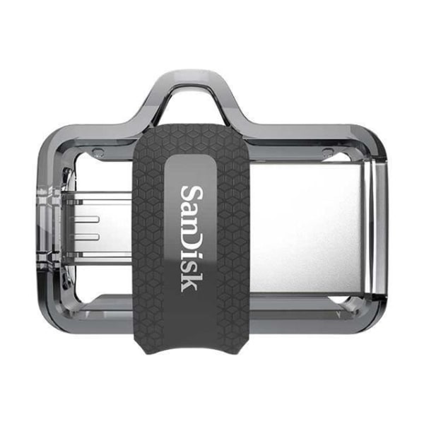 SANDISK ULTRA DUAL DRIVE M3.0 256GB USB-minne - Dubbla anslutningar - Grå