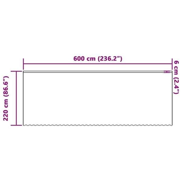VidaXL Duschdraperi i vit blommönstrad spets 220 x 600 cm polyester Vit