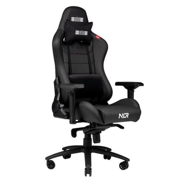 Spelstol - NEXT LEVEL RACING - PRO - PU-läder - Justerbar i höjdled - 4D-armstöd Svart