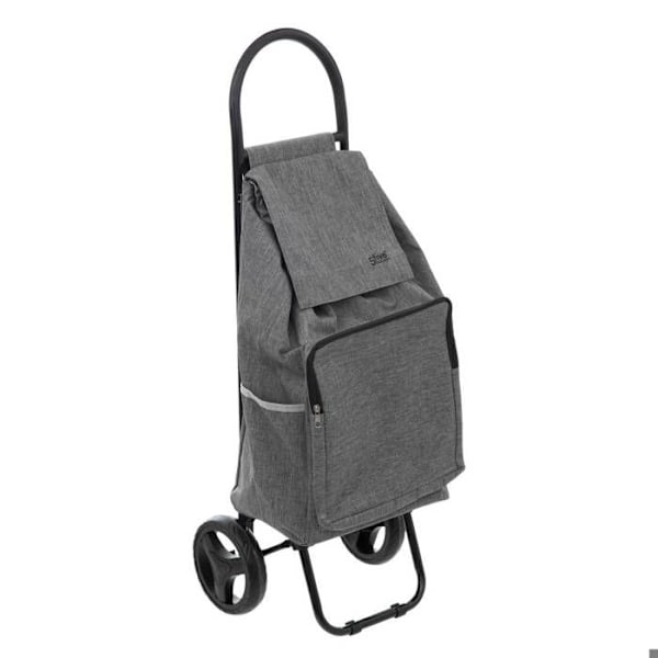 Kundvagn - Fem - Nomad - Grå Metall - 2 hjul - H 95 cm Grå