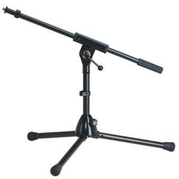 Lågt mikrofonstativ - NUMARK - Modell 259/1B - Höjd 305 mm - Bom 525 mm - Vikt 1,8 kg Svart