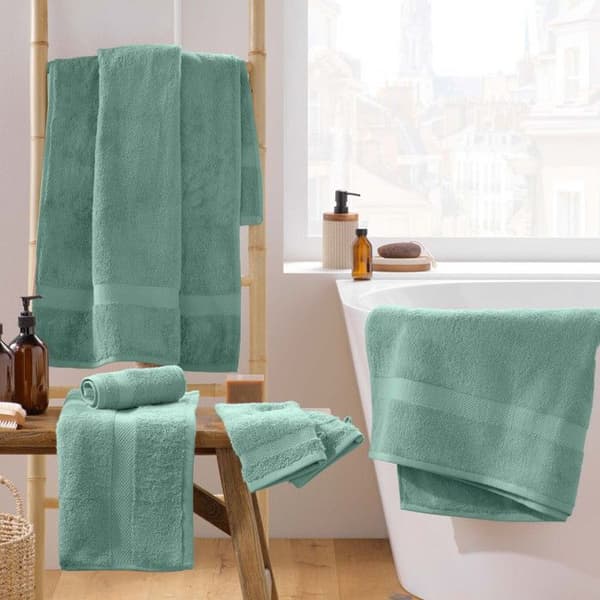 Tvättvantar - Ingen - Elegans - 2-pack - 15x21 cm - 600 g/m² Celadon