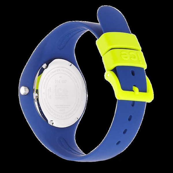 Barnklocka - Ice-Watch - ICE ola kids Rocket - Blå silikon - Fluorescerande gula detaljer - Kvarts Blå