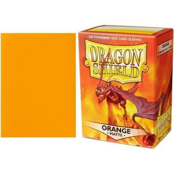 Arcane Tinmen ApS Art11013 Dragon Shield Sleeve Matt Orange Spelkort - AT-11013
