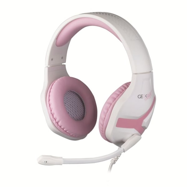 Headset - Konix - Kristall - Rosa - 40 mm - Flexibel mikrofon - Trådbunden