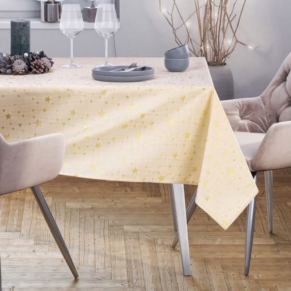 Duk Flhf Duk Stardust lackad tryckt festlig 30x100 AmeliaHome