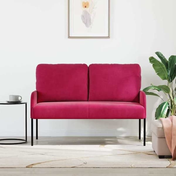 Canapéer med kudde 110cm Bordeaux Fanér
