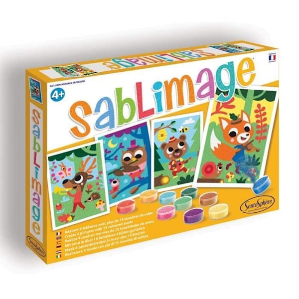 Sablimage Animal Musicians Kit - NO NAME - Blandat - Från 4 år - Orange - Flerfärgad Flerfärgad