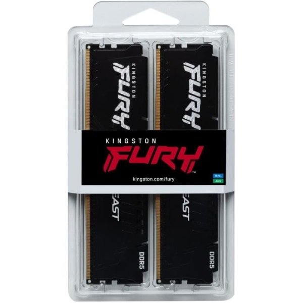 KINGSTON TECHNOLOGY FURY Beast RAM DDR5 32GB (2 x 16GB) 5200MHz CL40