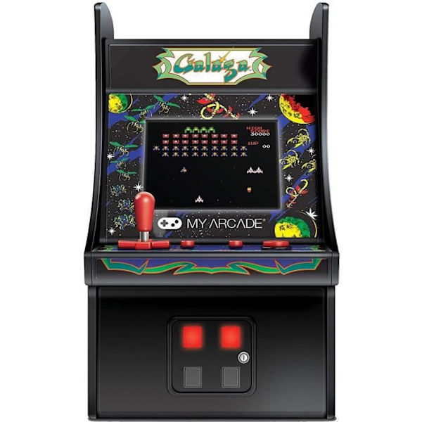Borne d'Arcade Rétro Mini - Min Arcade - GALAGA - 5-tums skärm - Bärbar konsol - Svart