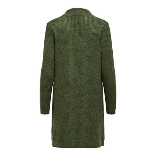 Gilet Cardigan - Only - Jade - Khaki - Lång - 2 fickor - Storlek S Kaki M