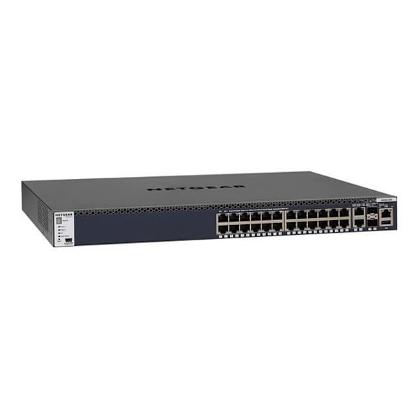 NETGEAR ProSafe M4300-28G Layer 3 Switch (GSM4328S) 26 portar Hanterbar - 3 lager stöds - Modulär - Fiberoptisk