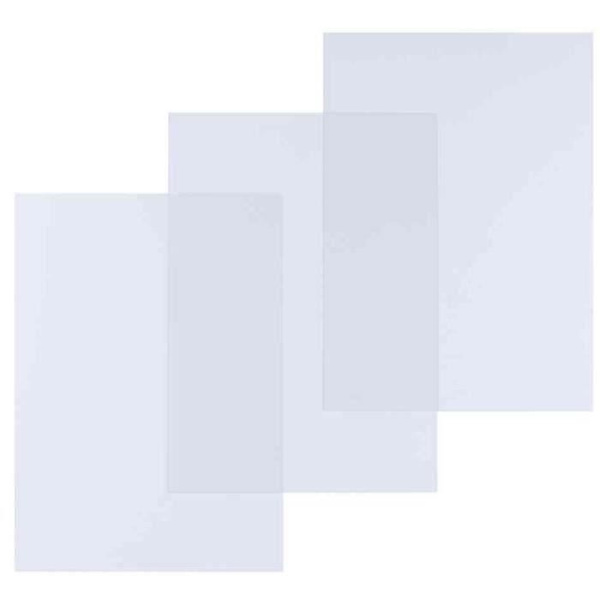 Paket om 100 Täckplåtar Bindning A3 PVC 15/100:e Transparent