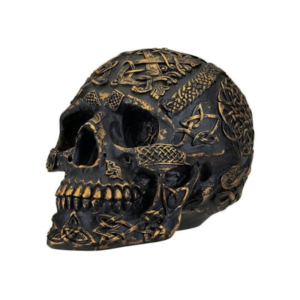 Staty - statyett - keramik Design toscano - PD0374 - Skulptur livets gång Svart 35,5 x 30,5 x 25,5 cm